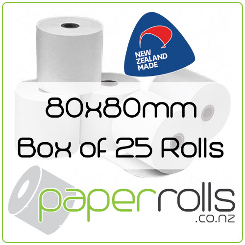 80x80 mm Thermal Receipt Rolls Box 25