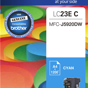 Brother LC23EC Cyan Ink Cartridge
