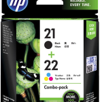 HP 21 Black /22 Tri-color Ink Cartridge  COMBO PACK
