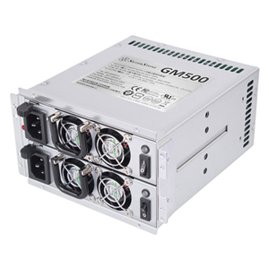 Silverstone GM500-S 500W+500W mini redundant Silver PSU